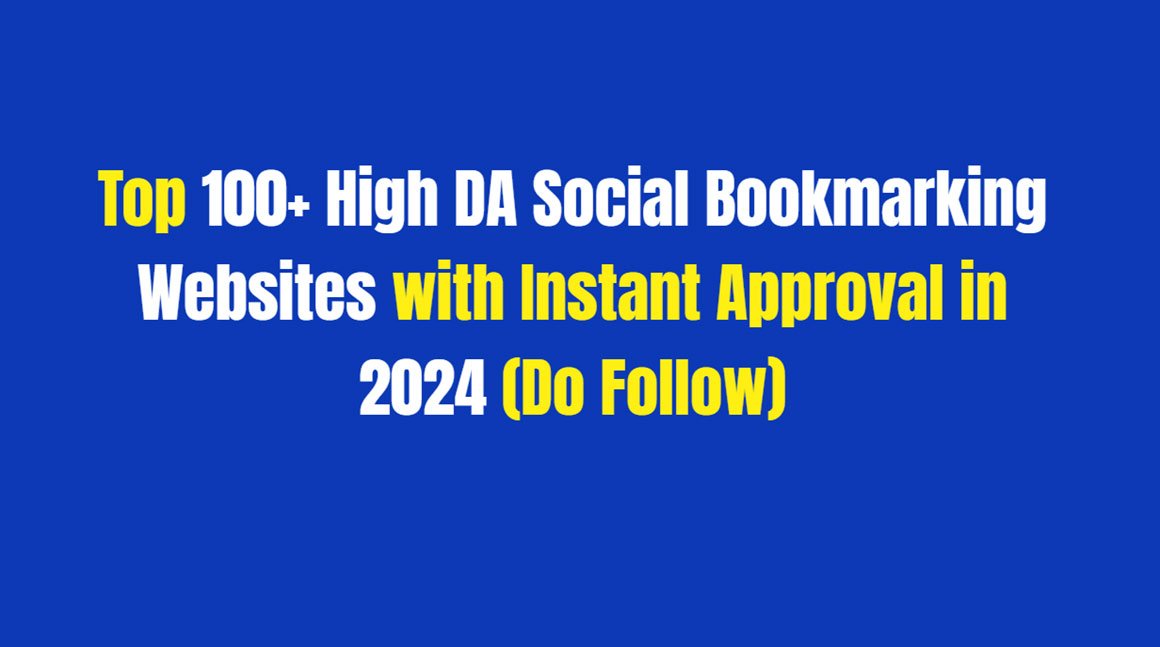 Top Free High DA Social Bookmarking Websites